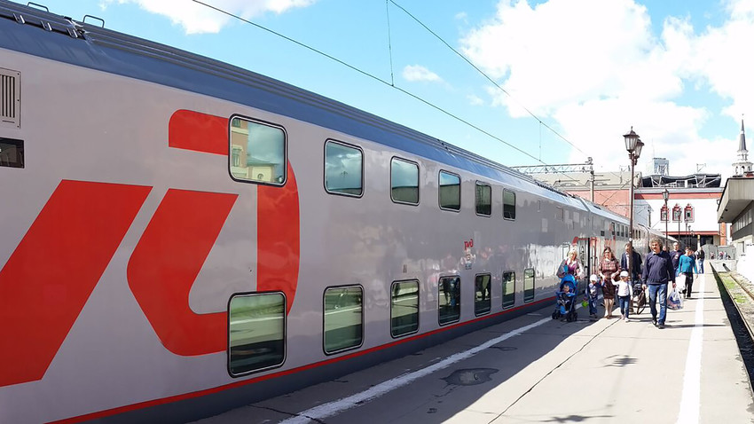 Двухэтажный поезд самара москва фото