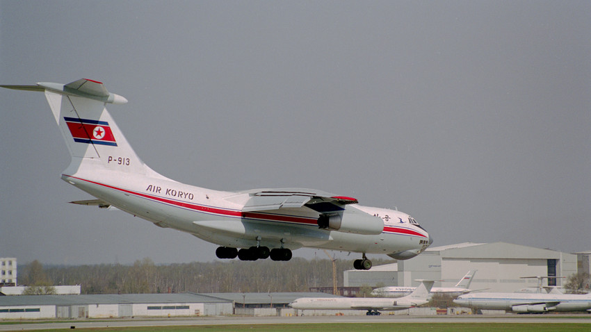Iljušin Il-76 družbe Air Koryo na letališču Šeremetjevo, Moskva