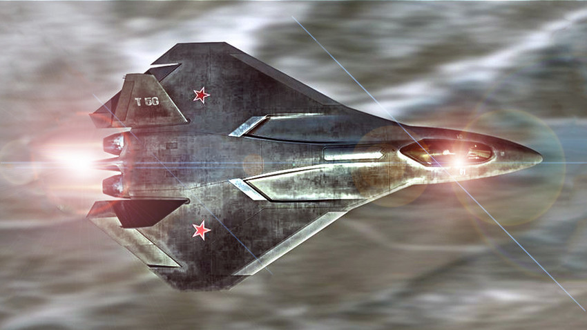 Уметничка верзија авиона Т-50 ПАК-ФА