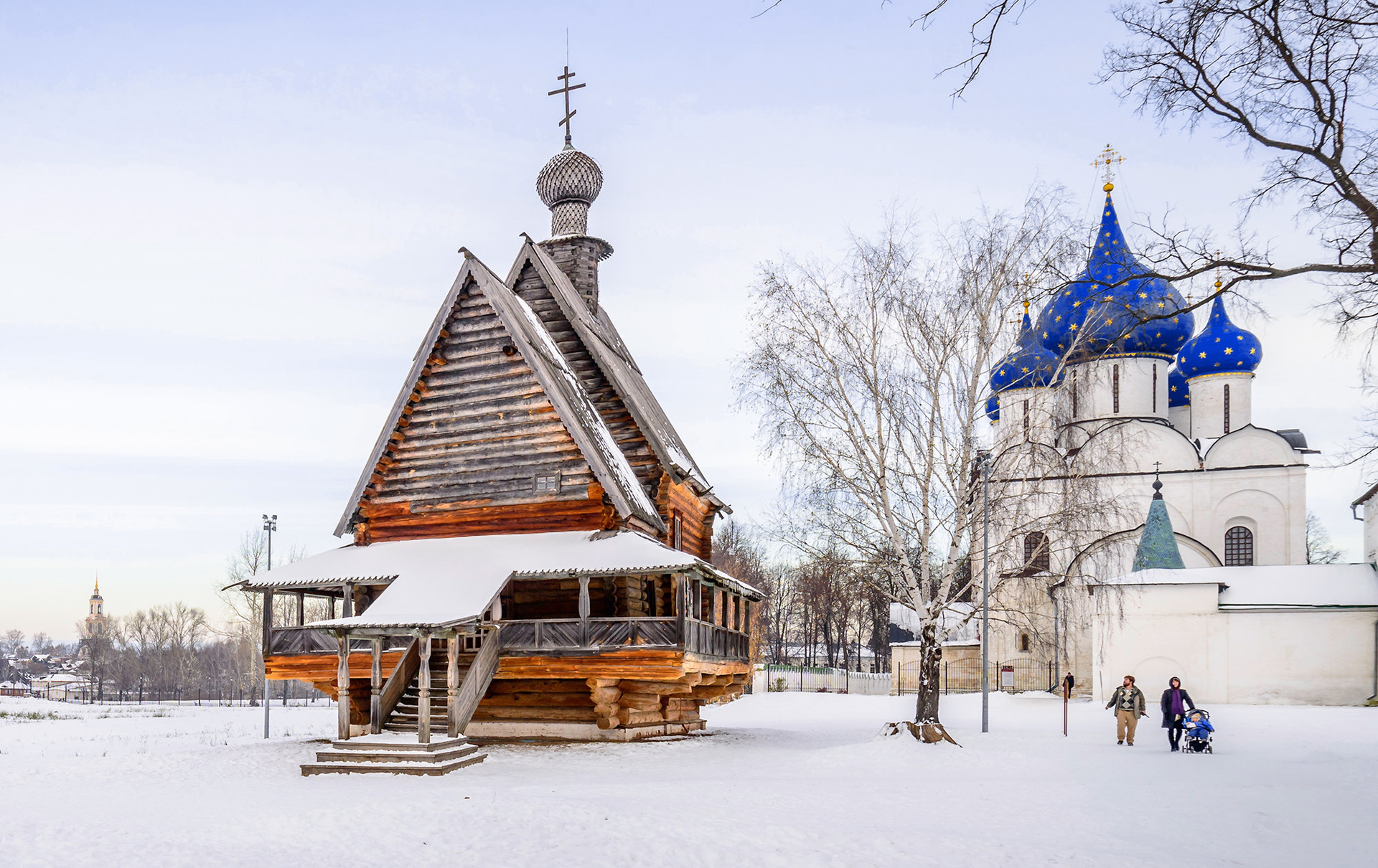 A igreja de madeira de São Nikolai, Suzdal.