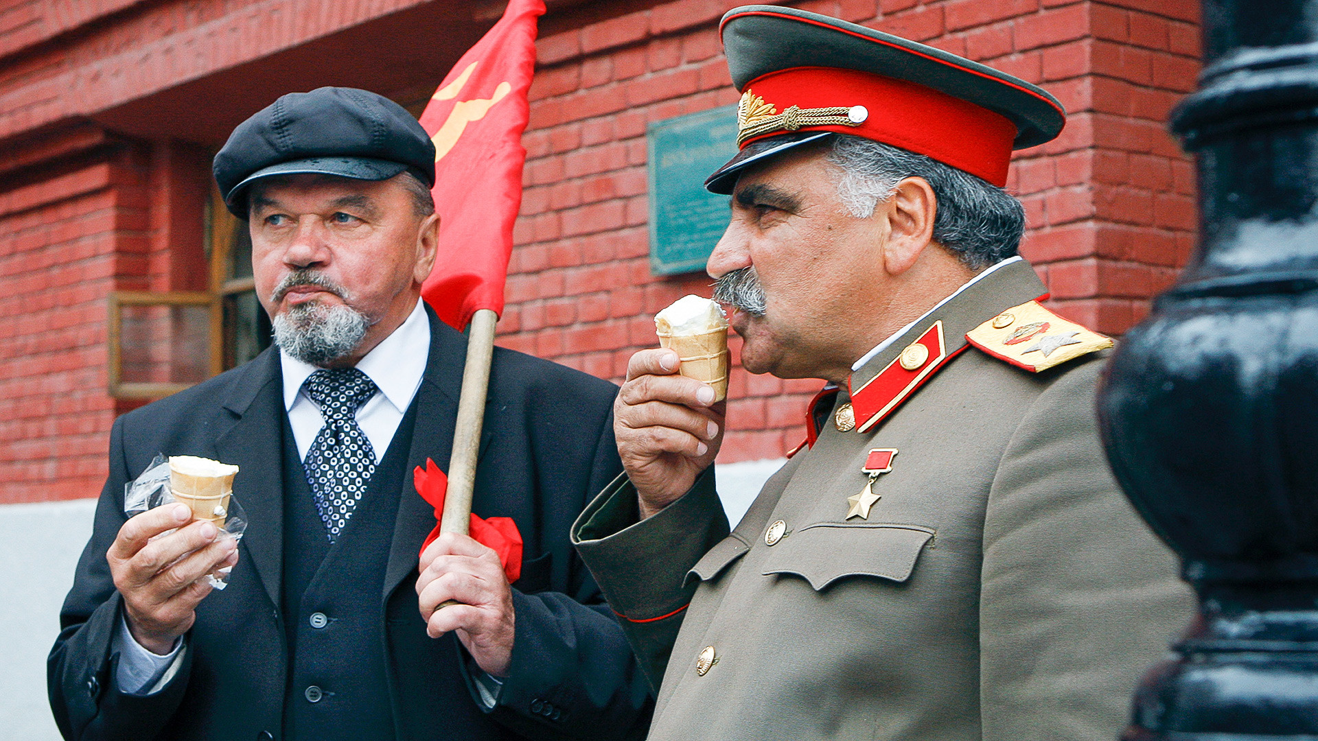 Двойник Сталина на красной площади