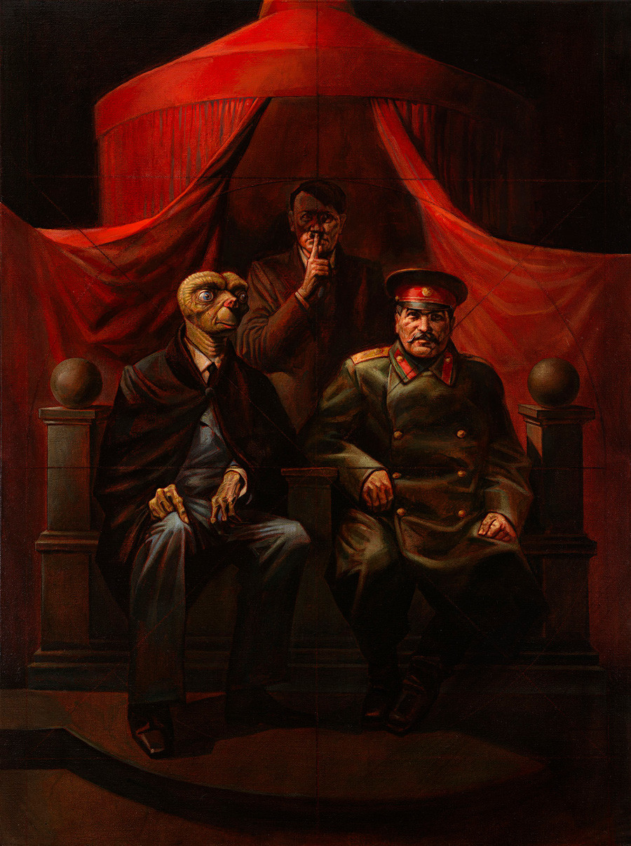 «Ялтинская конференция». Из серии «Ностальгический соцреализм», 1982