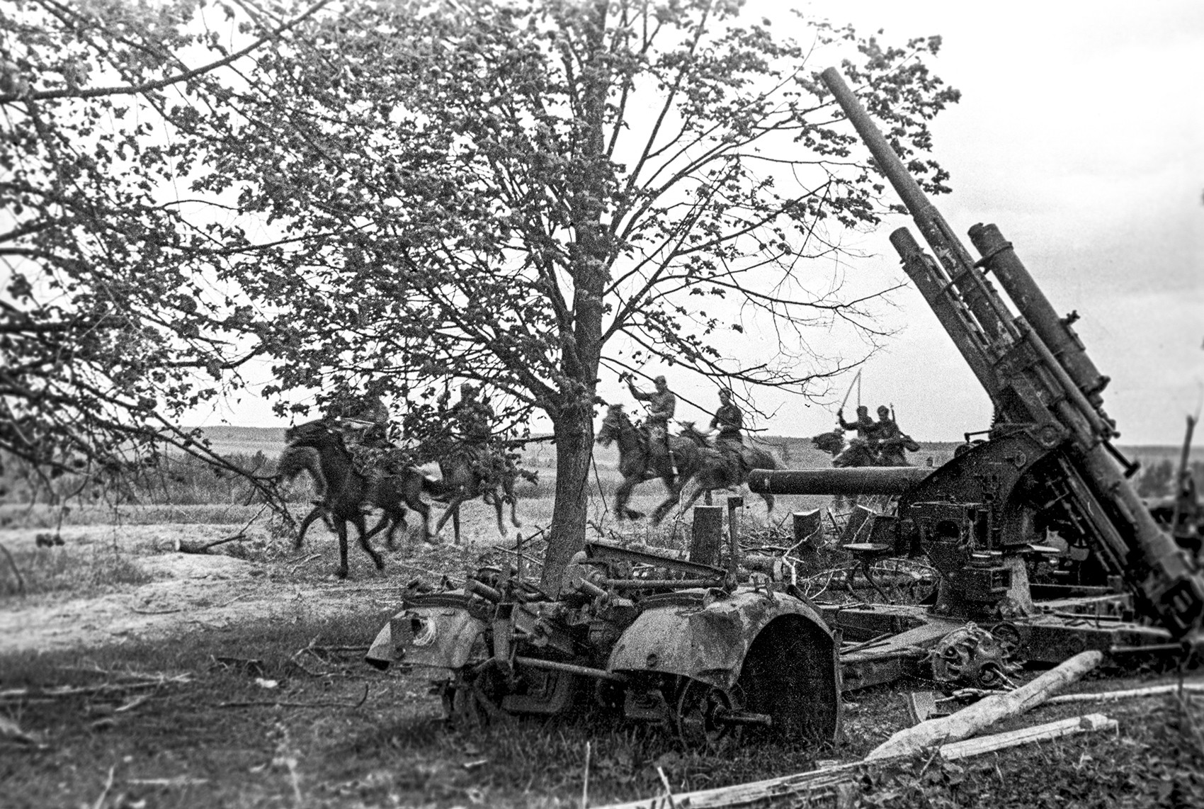 Maj 1942, sovjetska konjenica in trofejno protiletalsko orožje