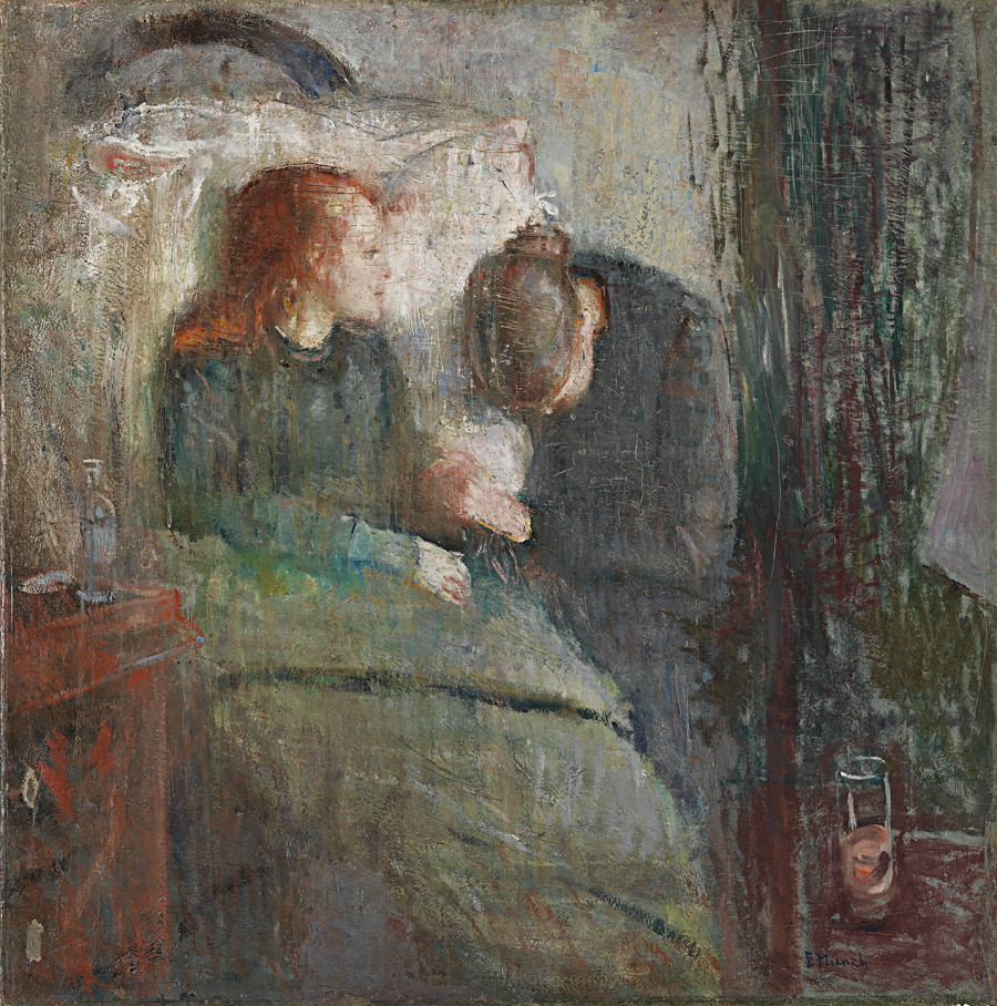 “A menina doente” (1885-1886). Edvard Munch.