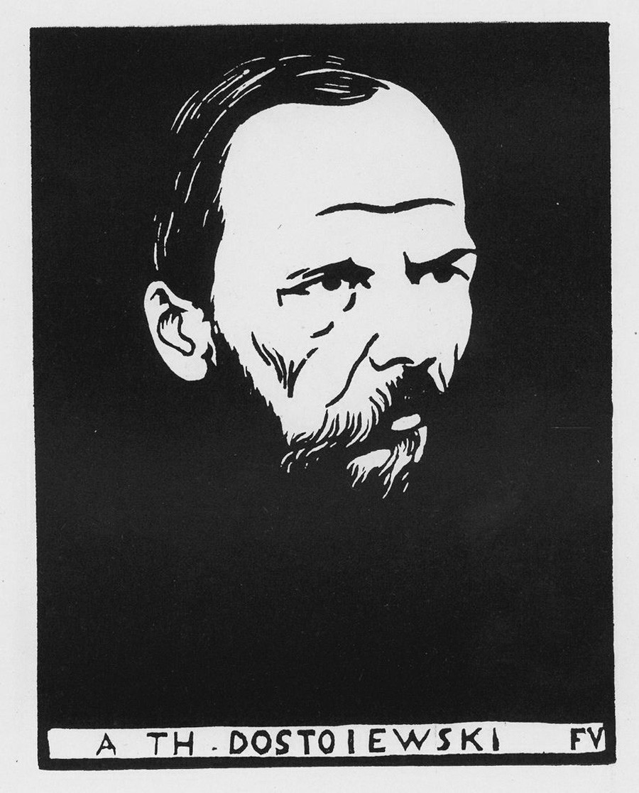 Retrato de Fiódor Dostoiévski. Félix Vallotton.