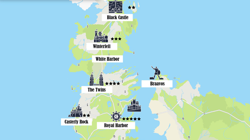 Casterly Rock Got Map Russians Hilariously Rate All The Places In Westeros In This Game Of Thrones-Themed  Map - Russia Beyond