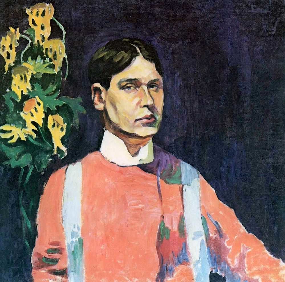 Autorretrato em vermelho, 1909