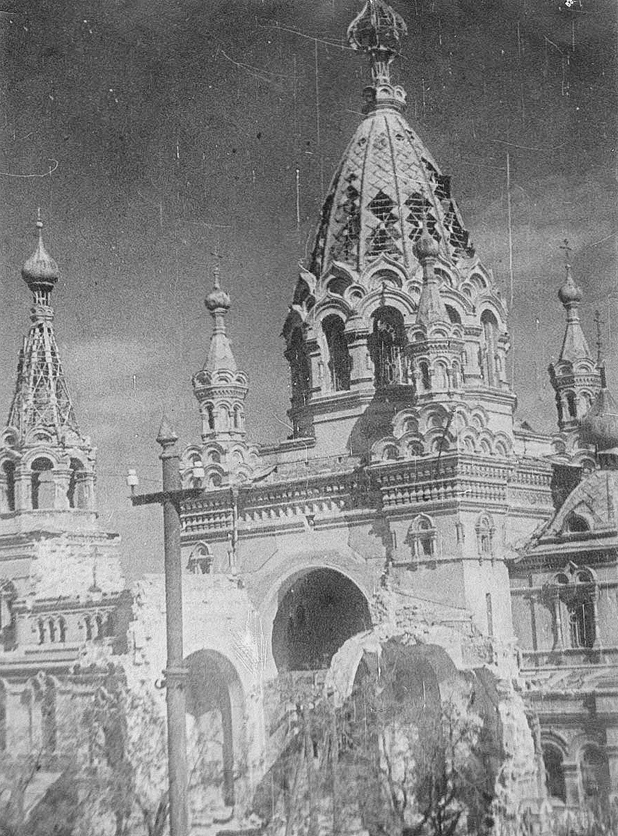 Catedral de Pokrovski destruída pelos alemães