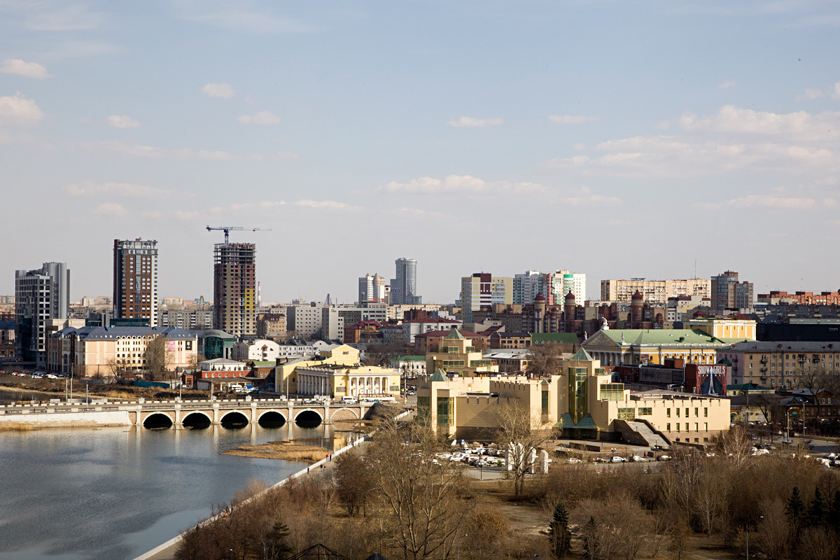 Чељабинск, погледот одозгора.