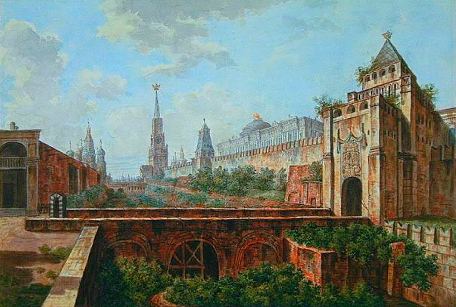 Lukisan “Lapangan Merah pada paruh kedua abad ke-17” karya Appolinary Vasnetsov.