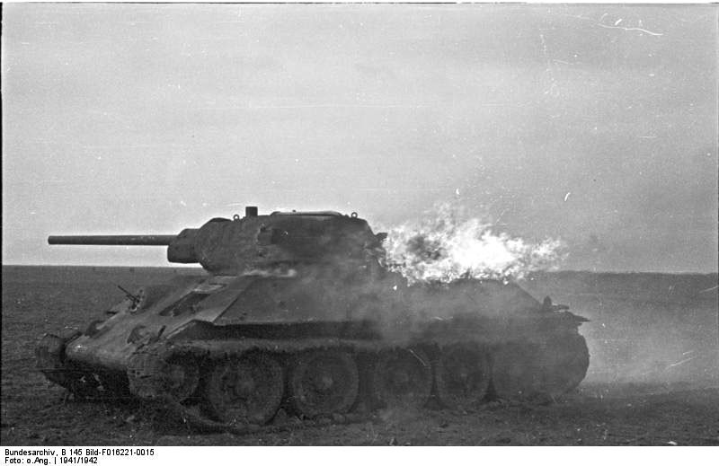 Уништени совјетски средњи тенк Т-34