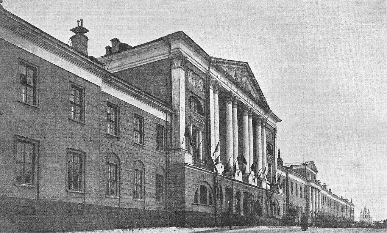 Hospital militar en 1907.