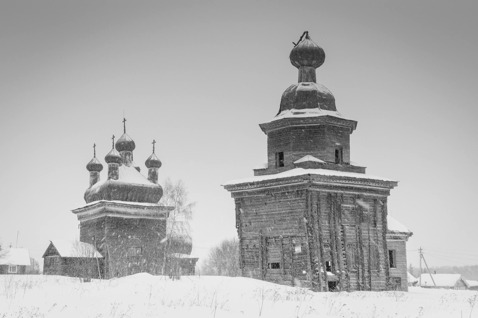 Biara-biara di desa Shelokhovskaya.