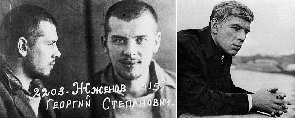 Georgij Žžonov kot zapornik in kasneje kot igralec (iz filma Igorja Dobroljubova 