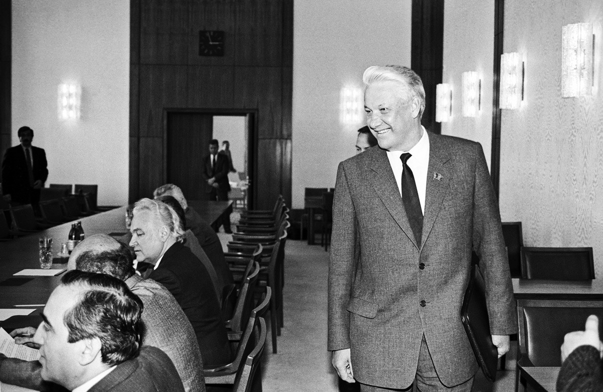 Boris Iéltsin, em 1990