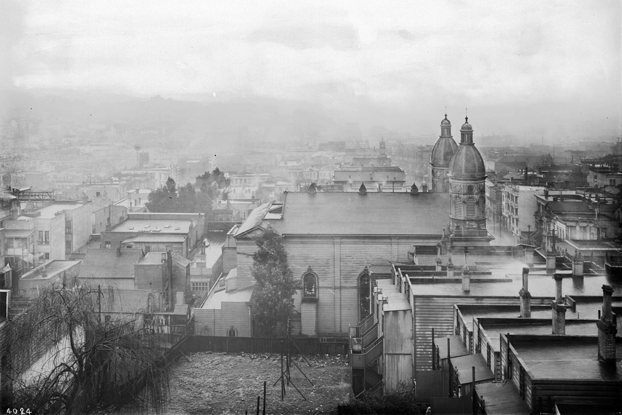 Вид на Сан-Франциско с «русской горки», 1905.