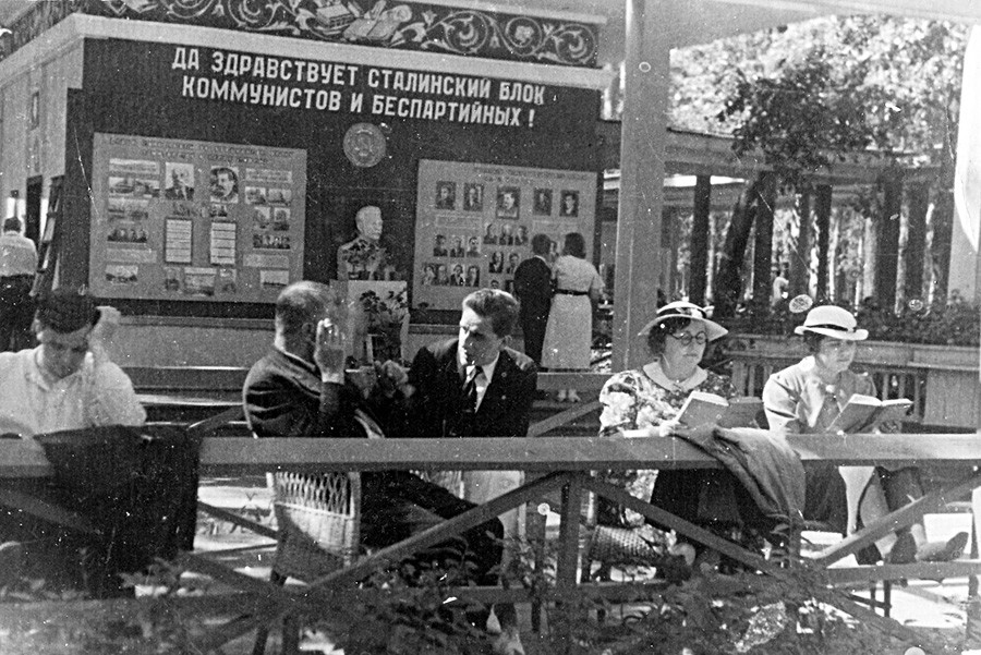 Taman Sokolniki di Moskow, 1939.
