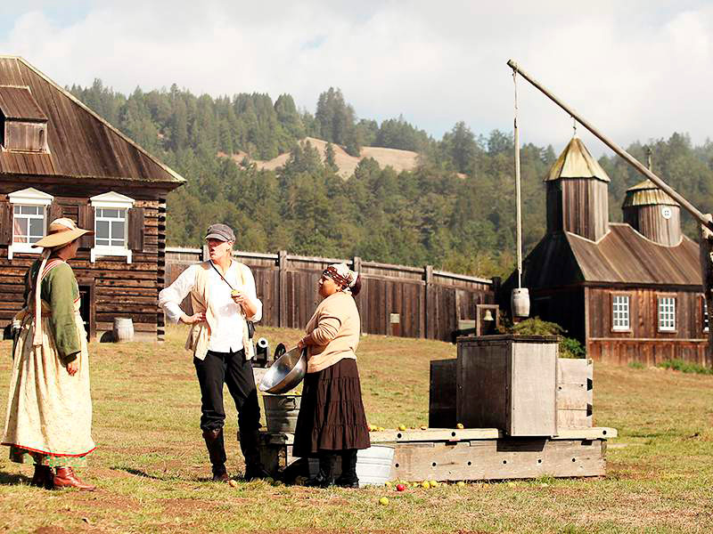 The former Russian colony, Fort Ross, located in California, became one of the American national parks attracting a lot of tourists.