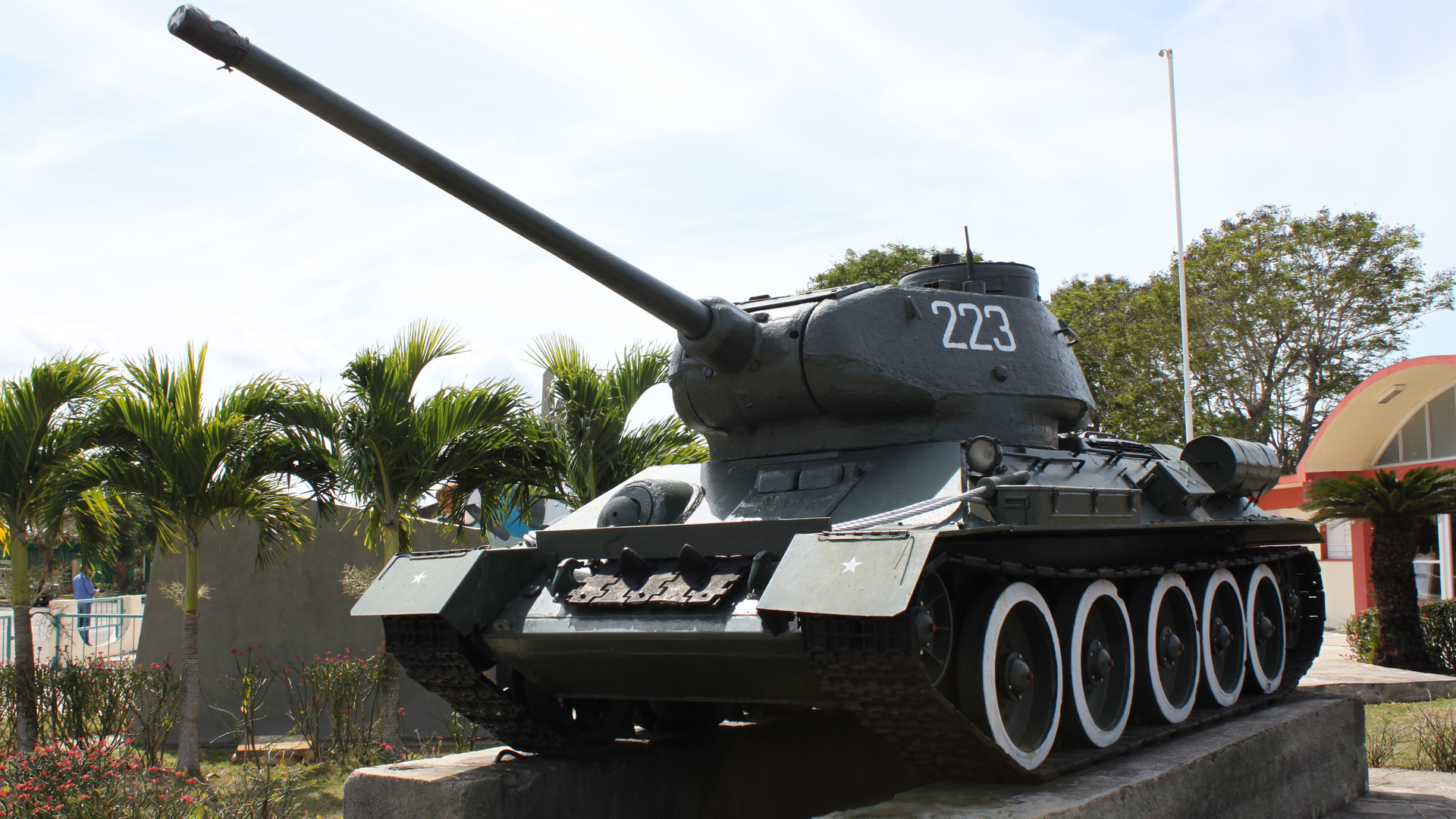Tanque T-34 en el Museo Girón en Cuba.