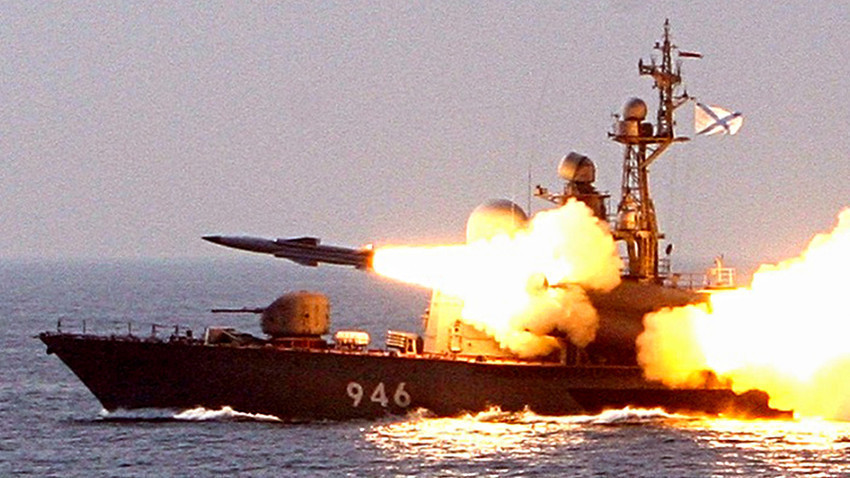 Лансирање на противбродска ракета „Москит“.