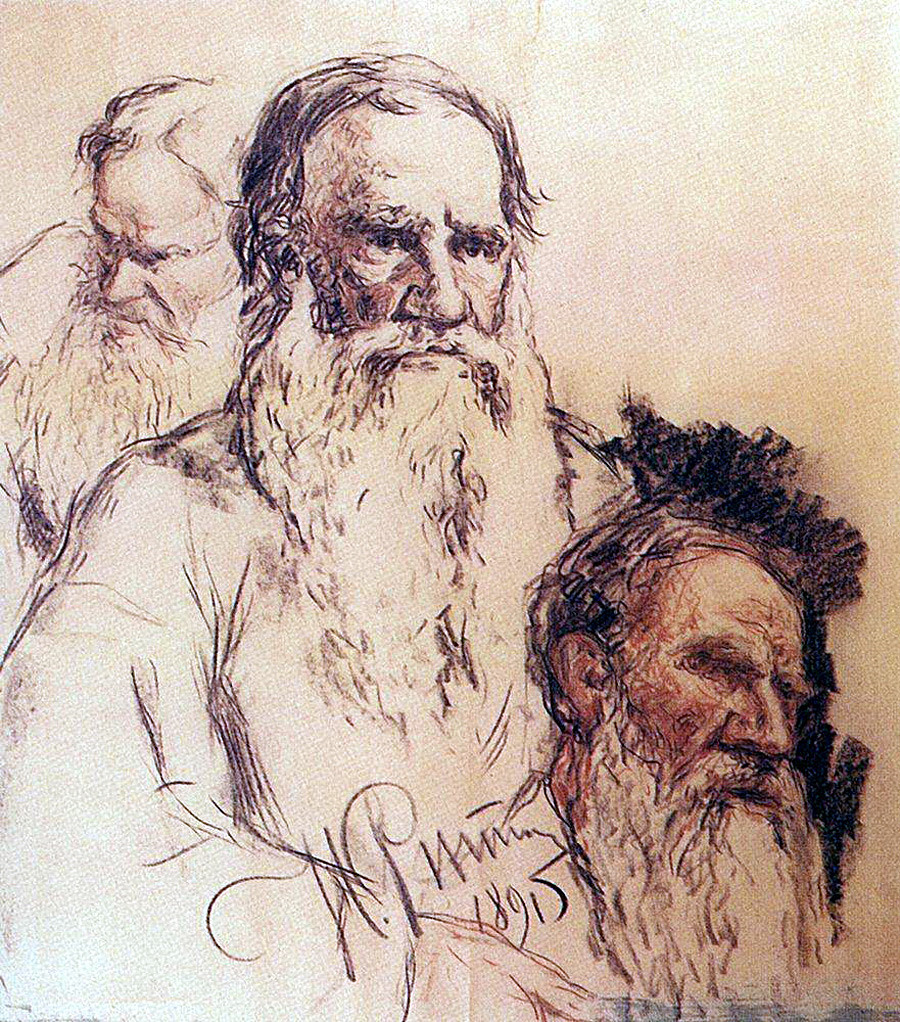 『レフ・トルストイのエチュード』、1891年