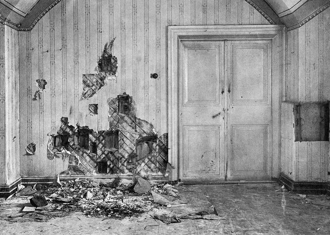 Das Zimmer im Erdgeschoss des Hauses, wo die Zarenfamilie ermordet wurde.