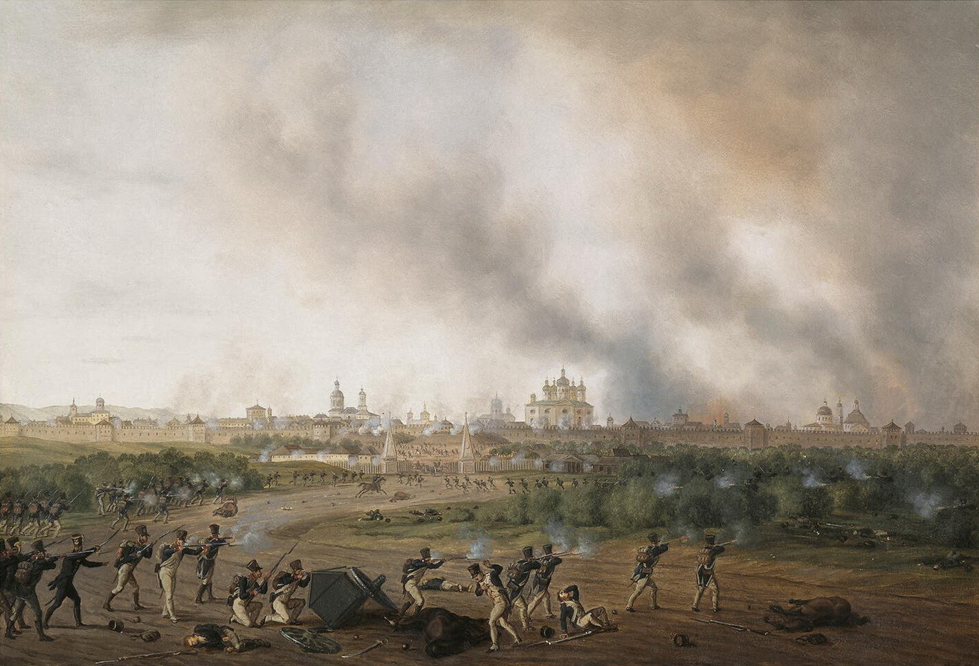 Албрехт Адам „Битката за Смоленск“, околу 1820 година