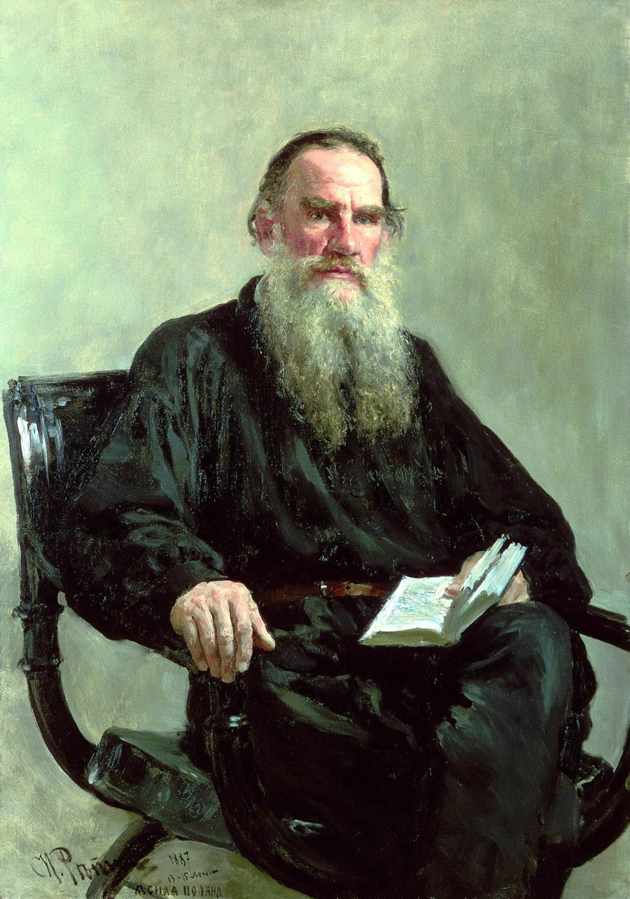 Retrato do escritor Lev Tolstói, 1887.