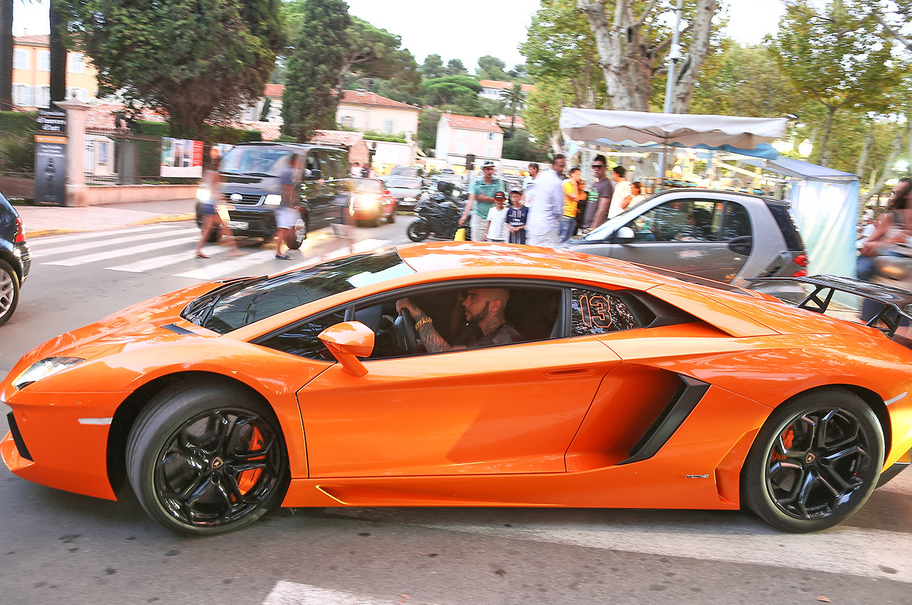 Timati drives Lamborghini in St. Tropez, France