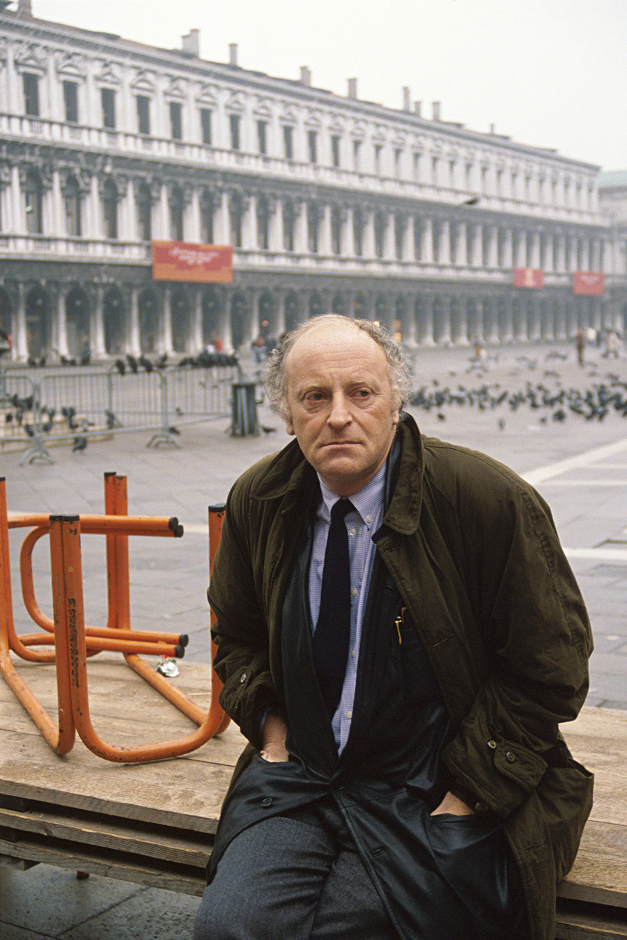ヨシフ・ブロツキー、ヴェネツィアにて。1989年。