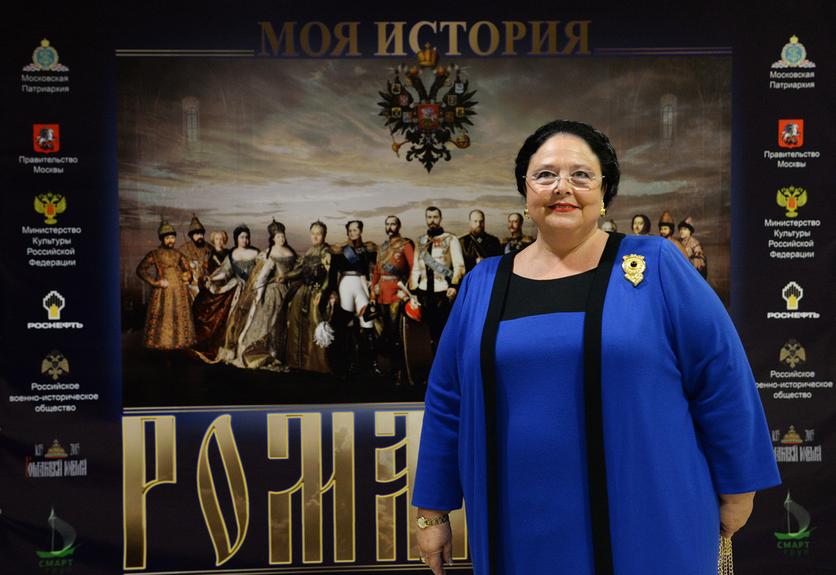 Maria Vladimirovna dalam pameran interaktif 