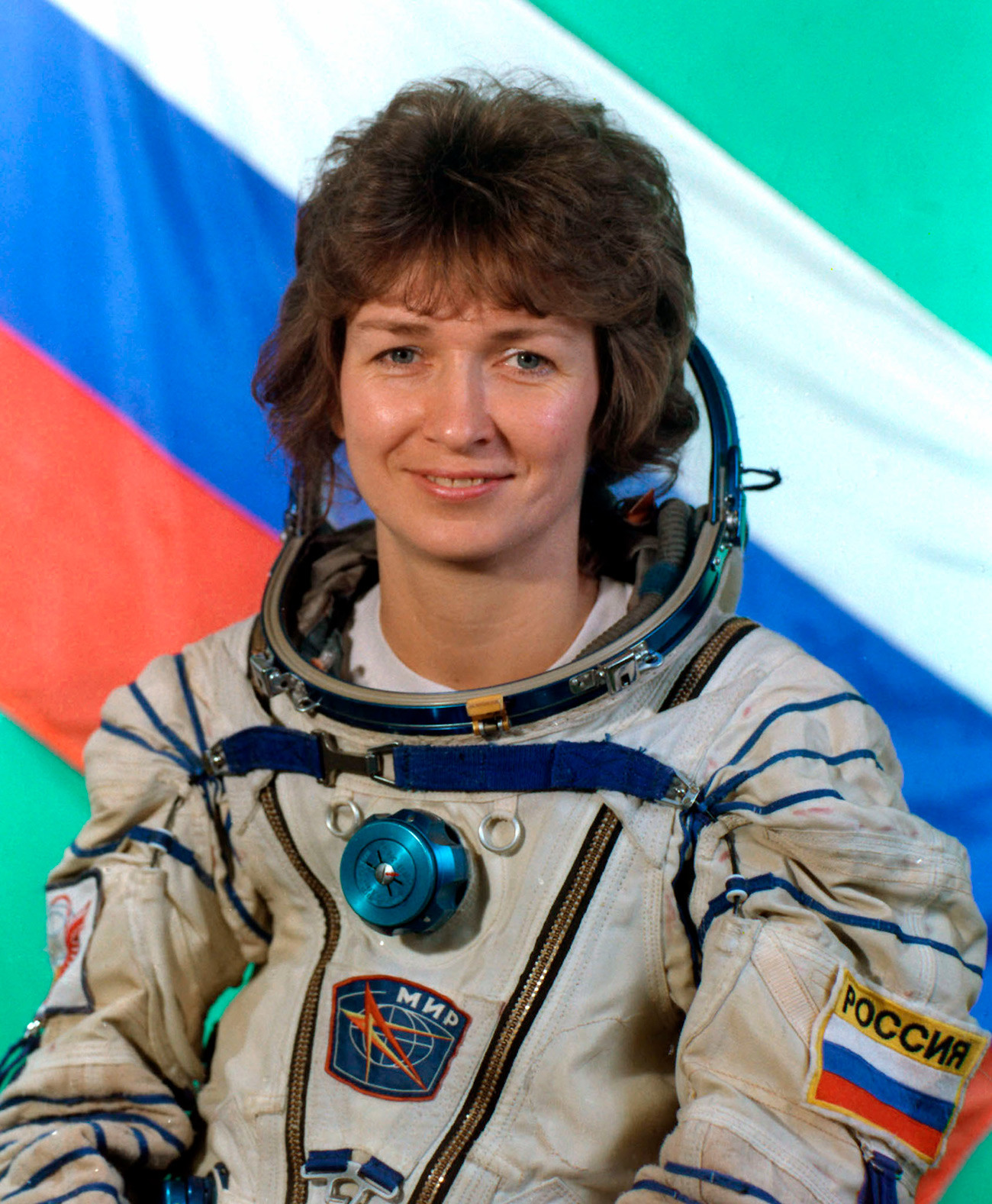 Елена Кондакова – бортинженер экипажа дублеров, 1994