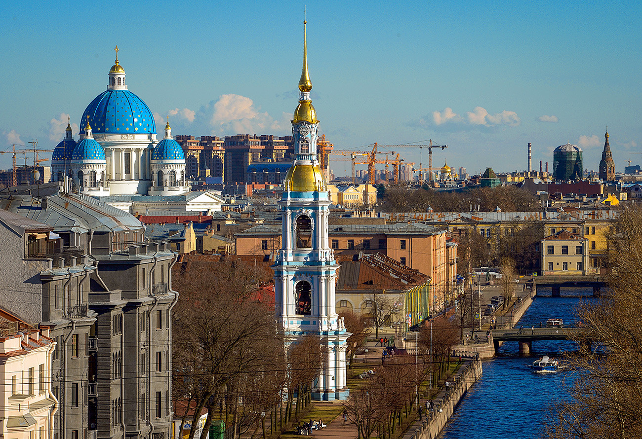 Поглед са крова нове зграде државног академског Маријинског театра у Санкт Петербургу.
