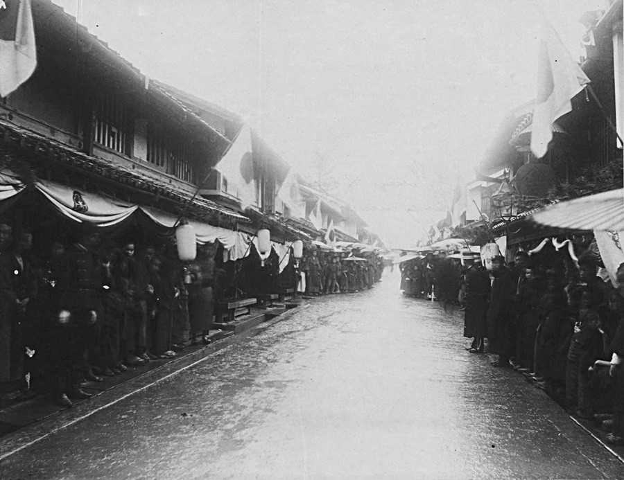 Ulica u Otsuu gdje je izvršen napad na Nikolaja.

