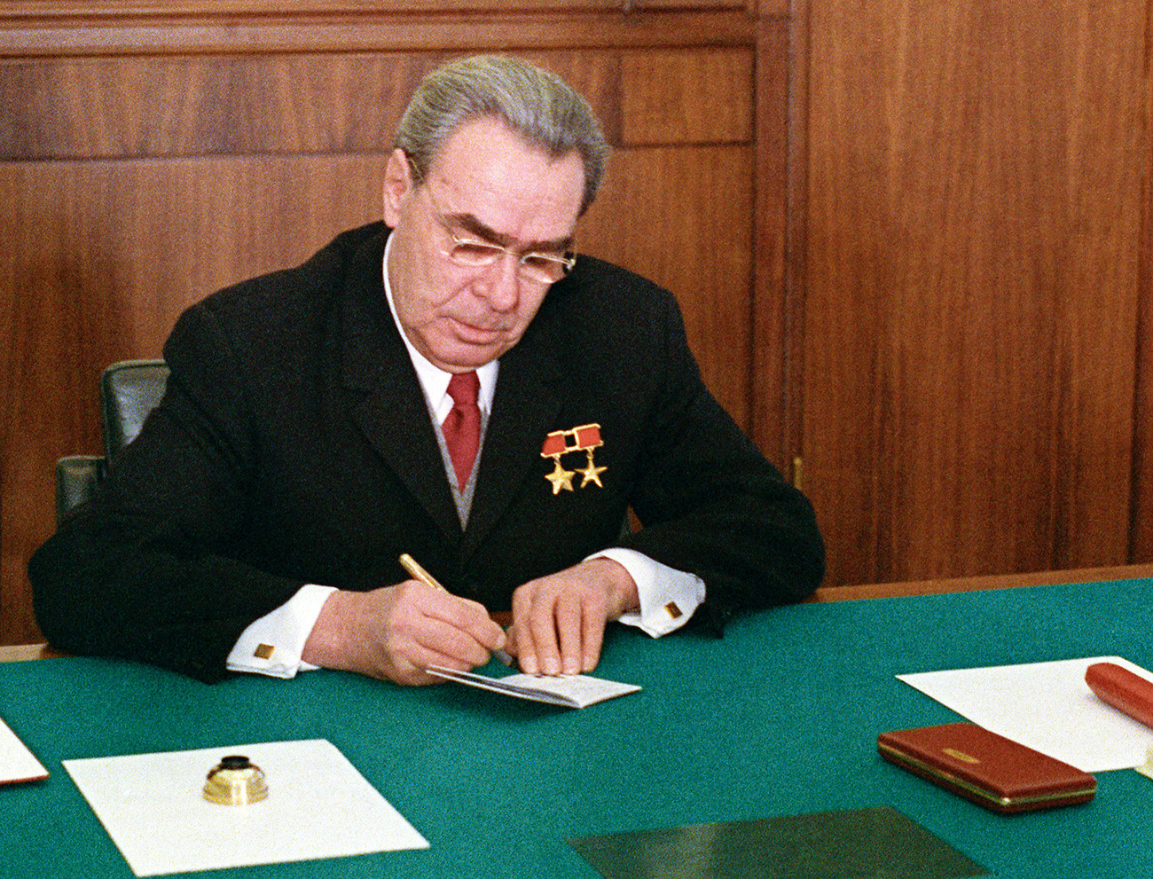 Leonid Brezhnev, unlike Khrushchev, stayed away from discussing Stalin's heritage. 