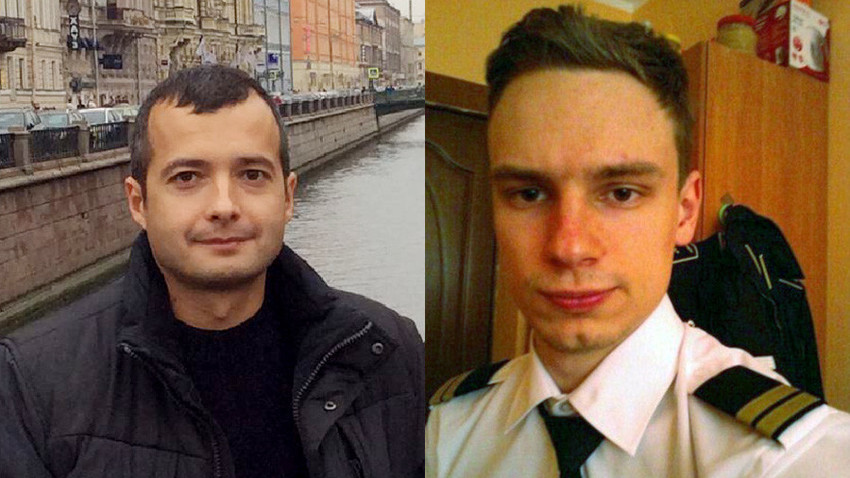 Капетан Дамир Јусупов  и Георгиј Мурзин (други пилот) авиона Airbus A321, који је због квара на моторима принудно слетео у поље кукуруза у близини града Жуковски.