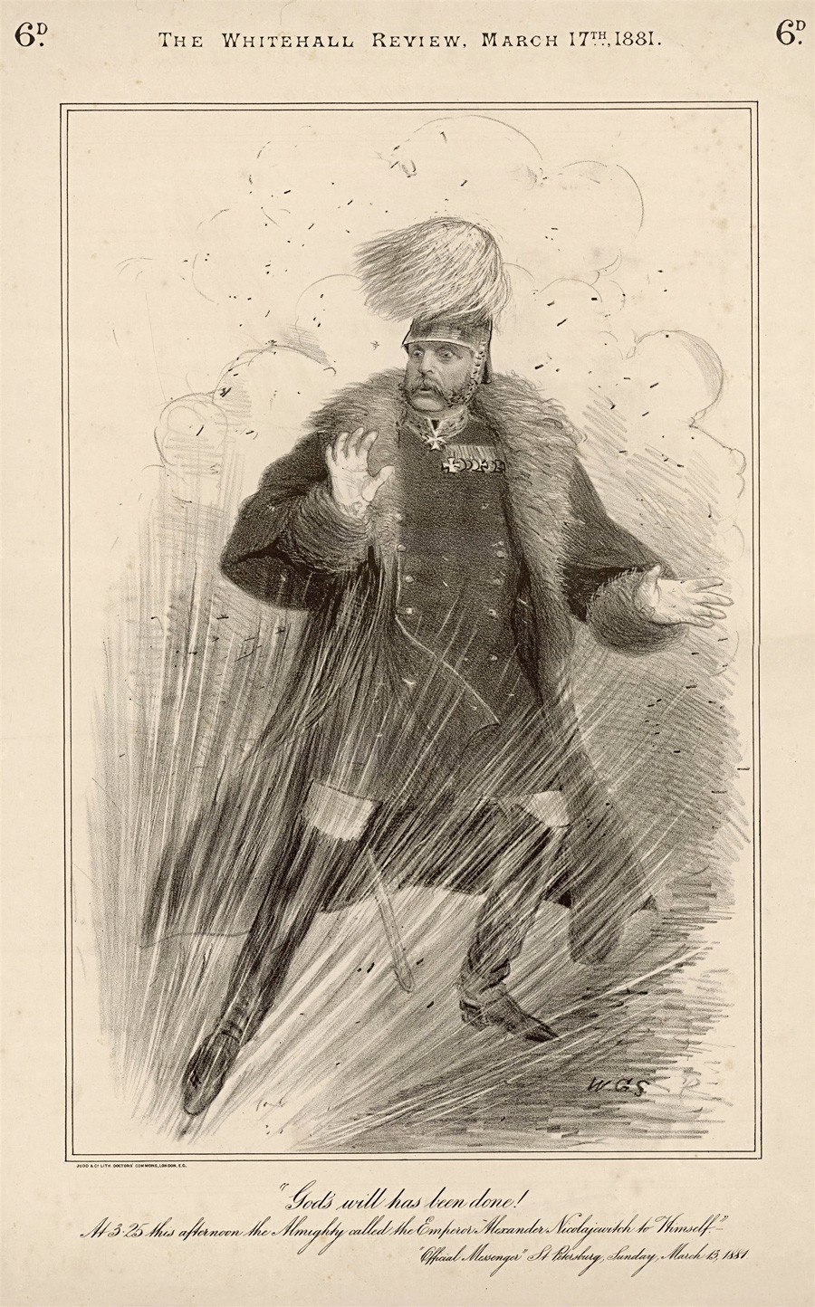 Tsar Alexander II during the murder attempt