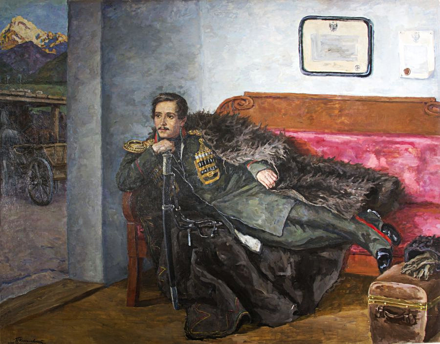 „Lermontow im Kaukasus“ von Pjotr Kontschalowski