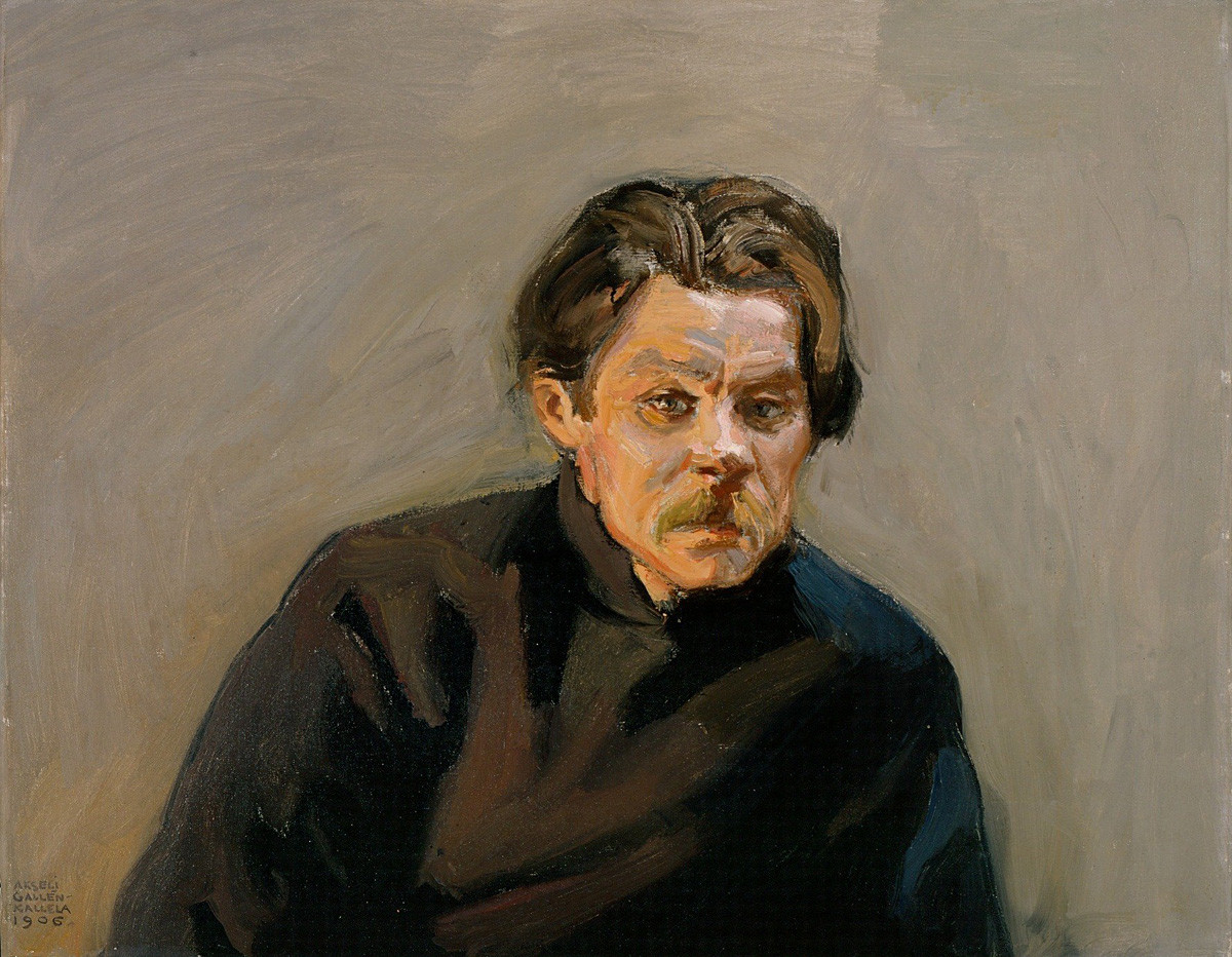 Portrait of Maxim Gorky by Akseli Gallen-Kallela