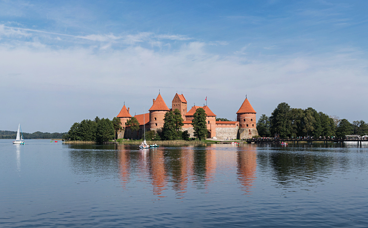 Dvorac na otoku Trakai, Litva.