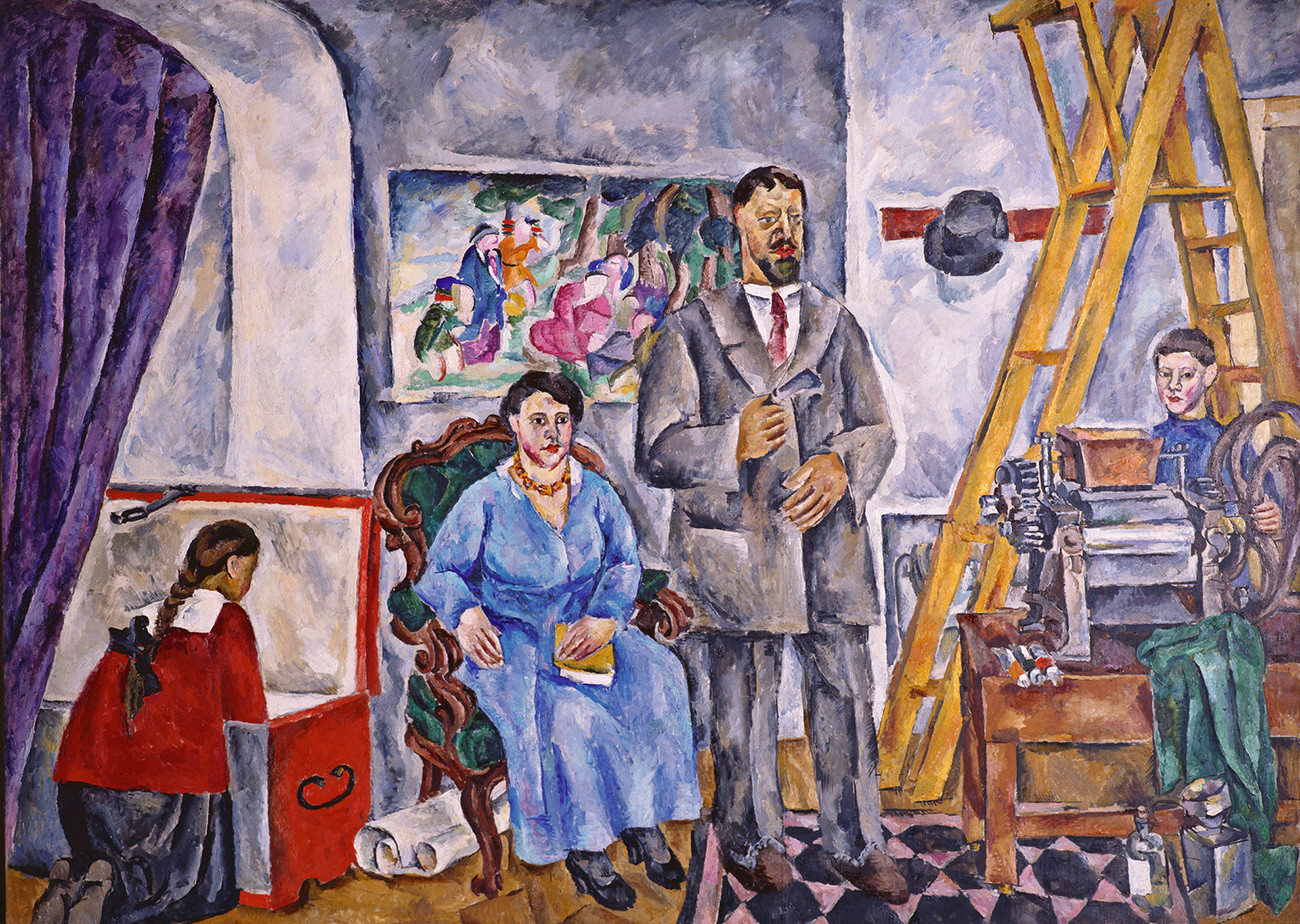 ‘Family Portrait (against the Background of a Chinese Panel)’, 1911