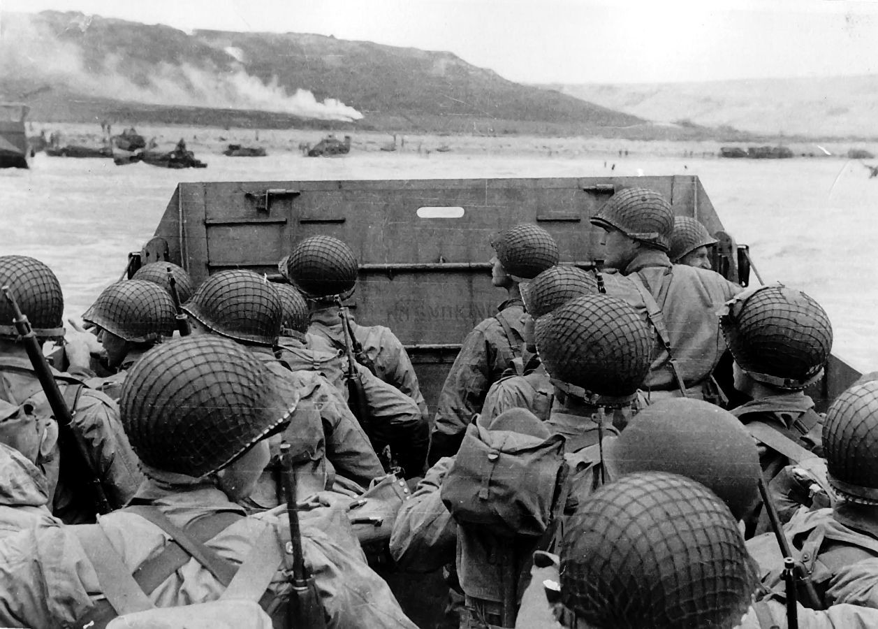 On July 6, 1944, the American-British coalition landed in Normandy, France.
