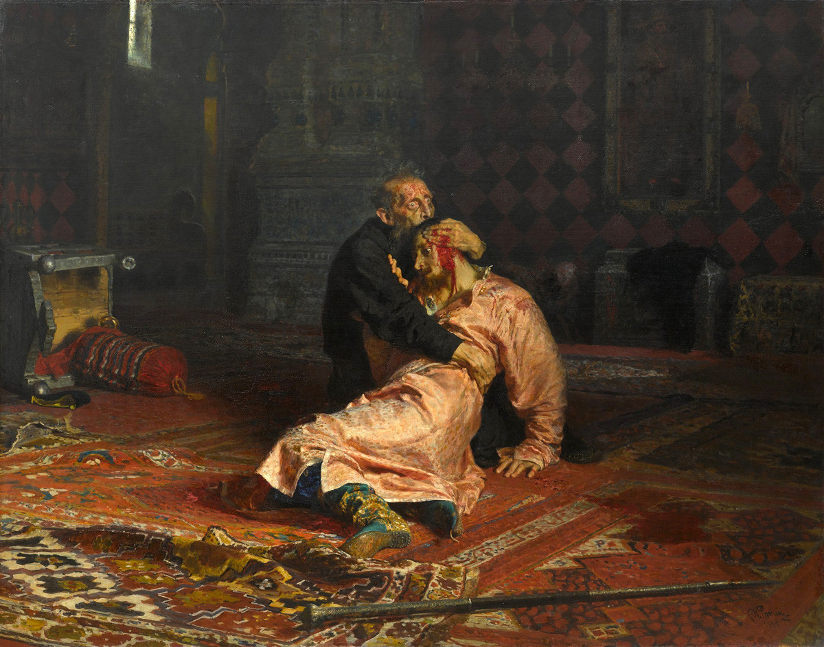 «Иван Грозный и сын его Иван 16 ноября 1581 года», 1885  