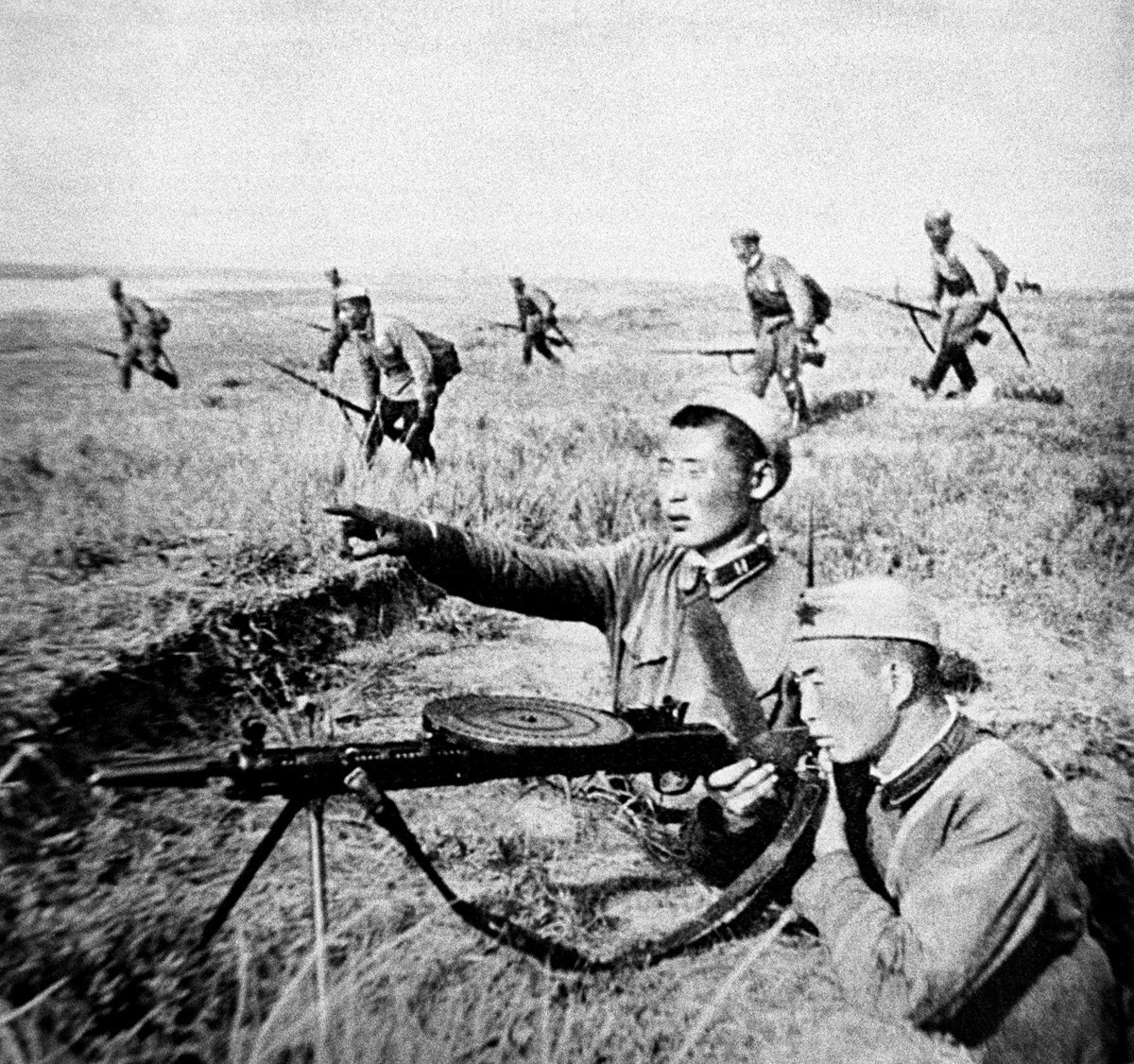 Монголска пешадија во борба на реката Халкин Гол