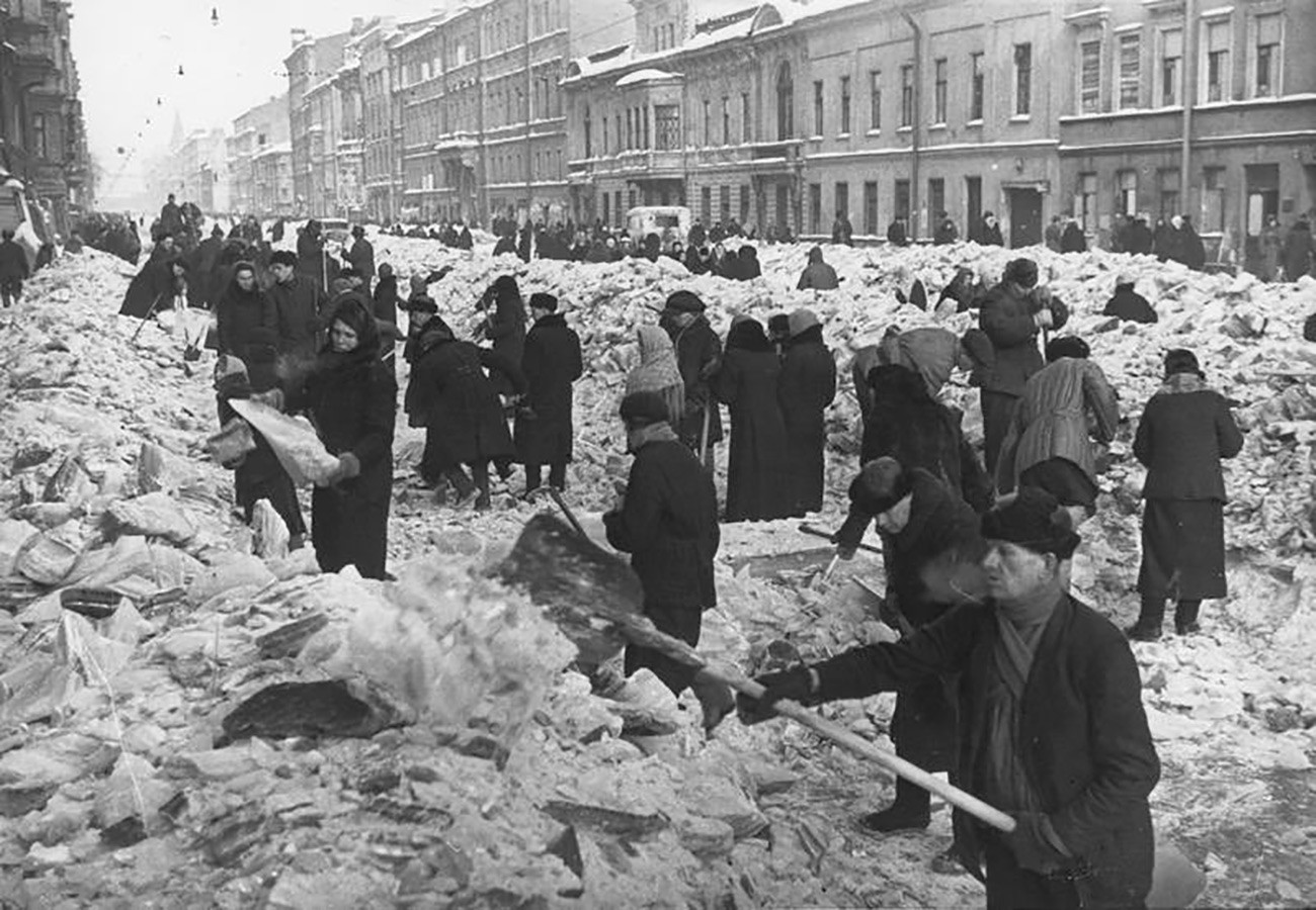 Питер во время блокады фото