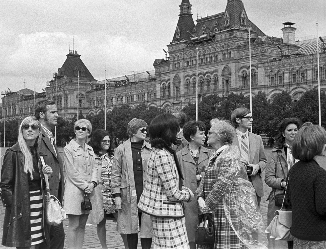 Американские туристы на Красной площади, 1972