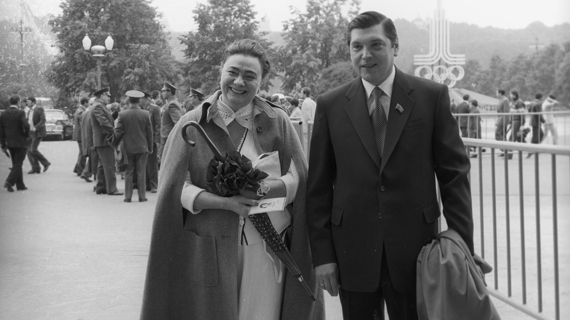 Галина Брежњева, ќерка на генералниот секретар на Централниот комитет на КПСС Л.И. Брежњев, и Јуриј Чурбанов.