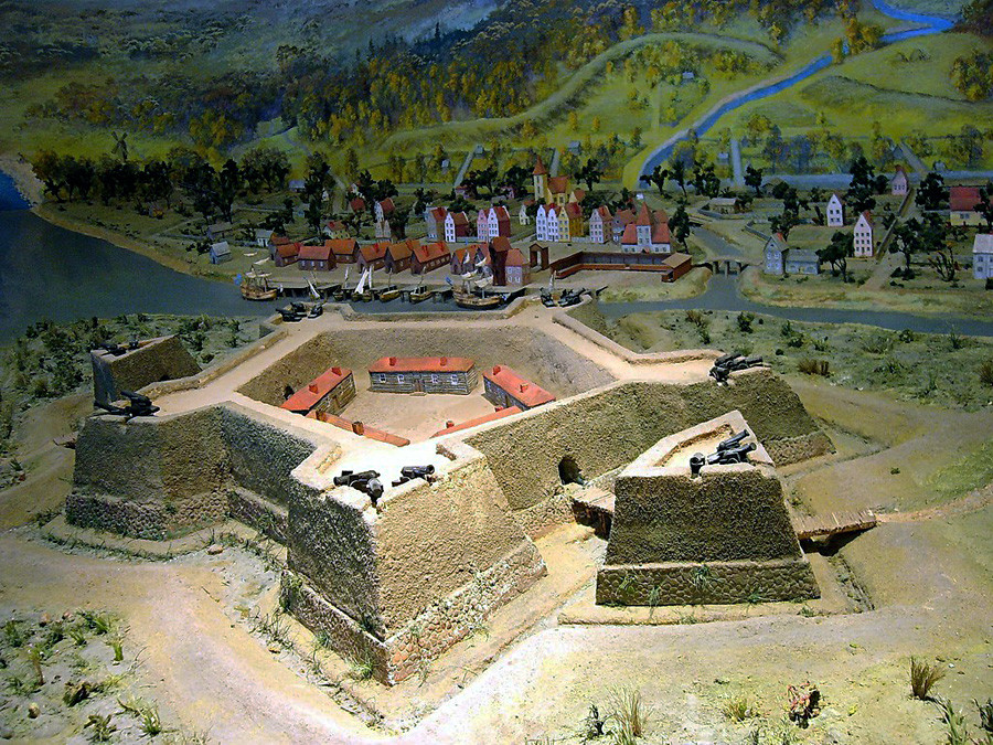 Modell der Nyenskans Festung