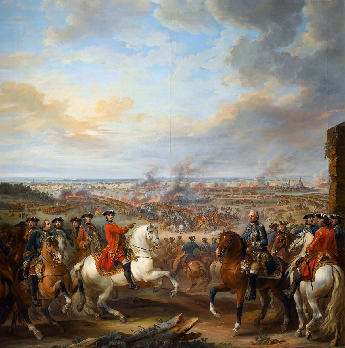Битка код Фонтноа, 11. маја 1745. Пронађено у колекцији Музеја историје Француске у Версајском замку.

