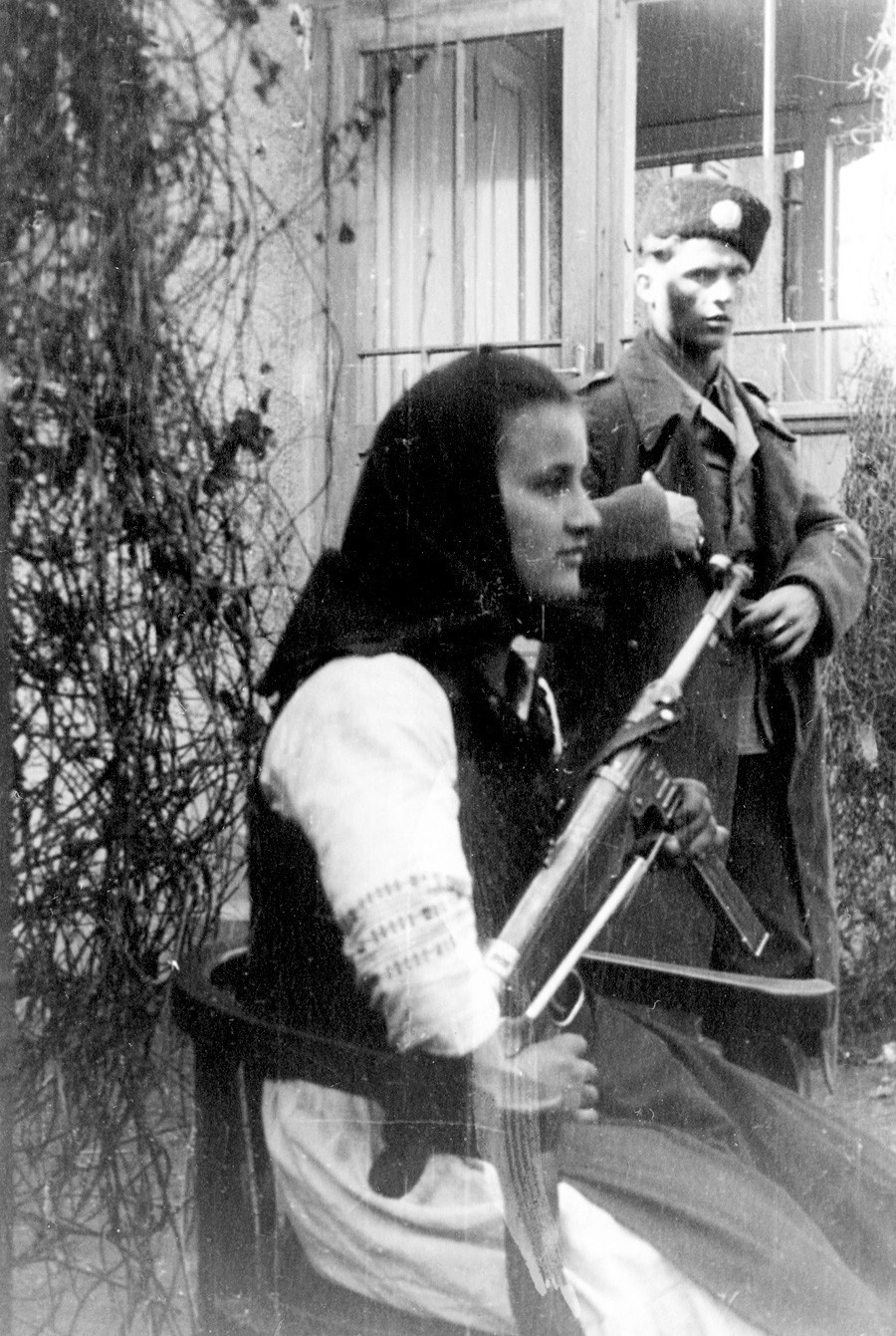 Drugi svjetski rat. Dobrovoljci Ruske oslobodilačke armije (Vlasovljeve armije), 1944.
